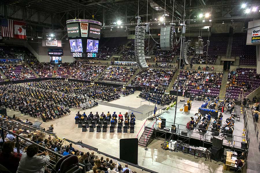 Commencement 2021 at the Broadmoor World Arena