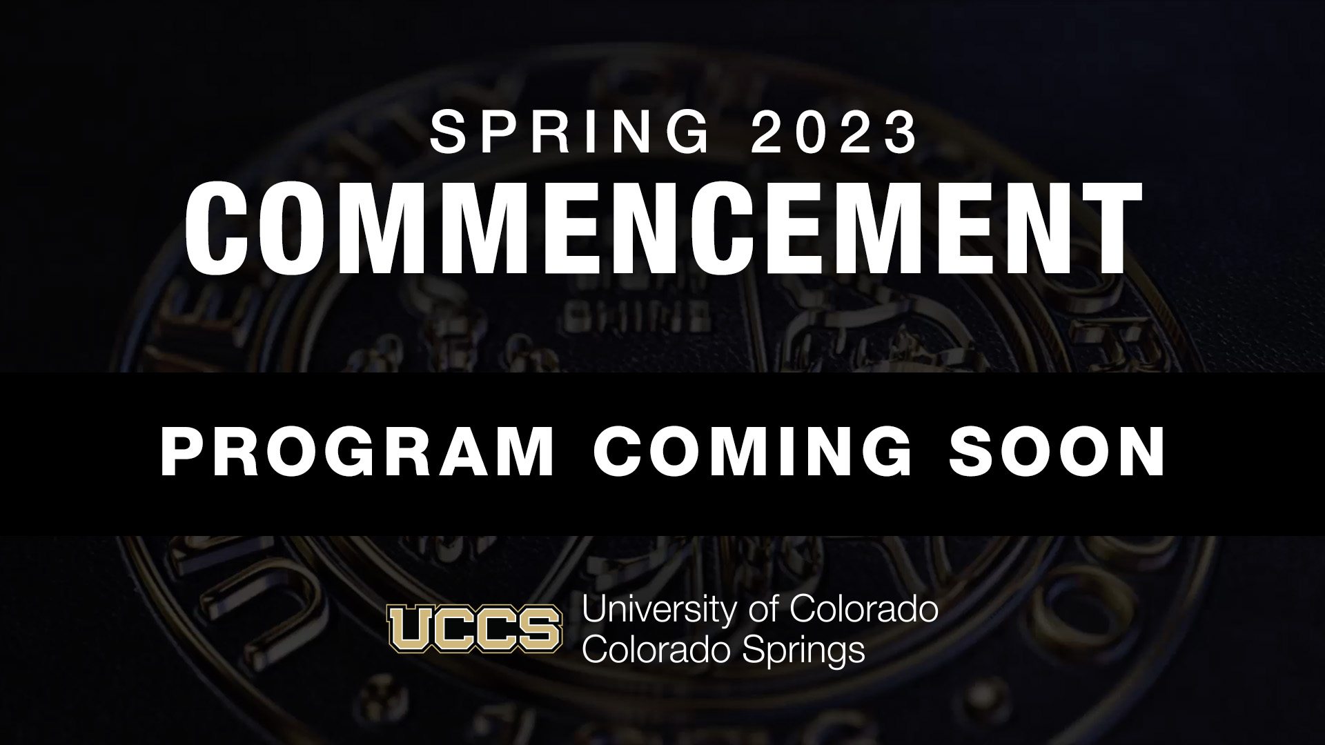 Spring 2023 Commencement Program Coming Soon