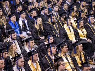 Graduates at Commencement