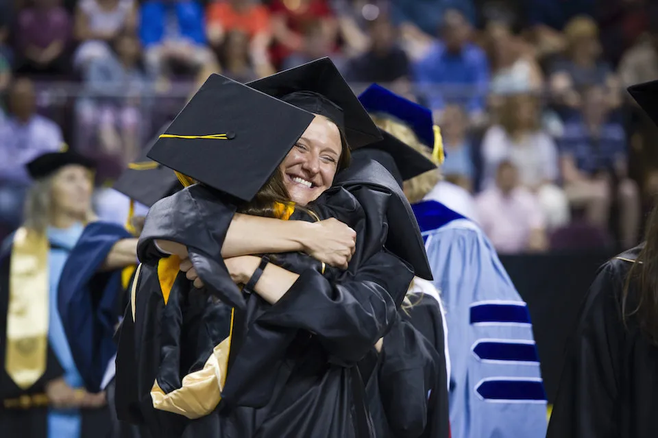 Hug at Graduation