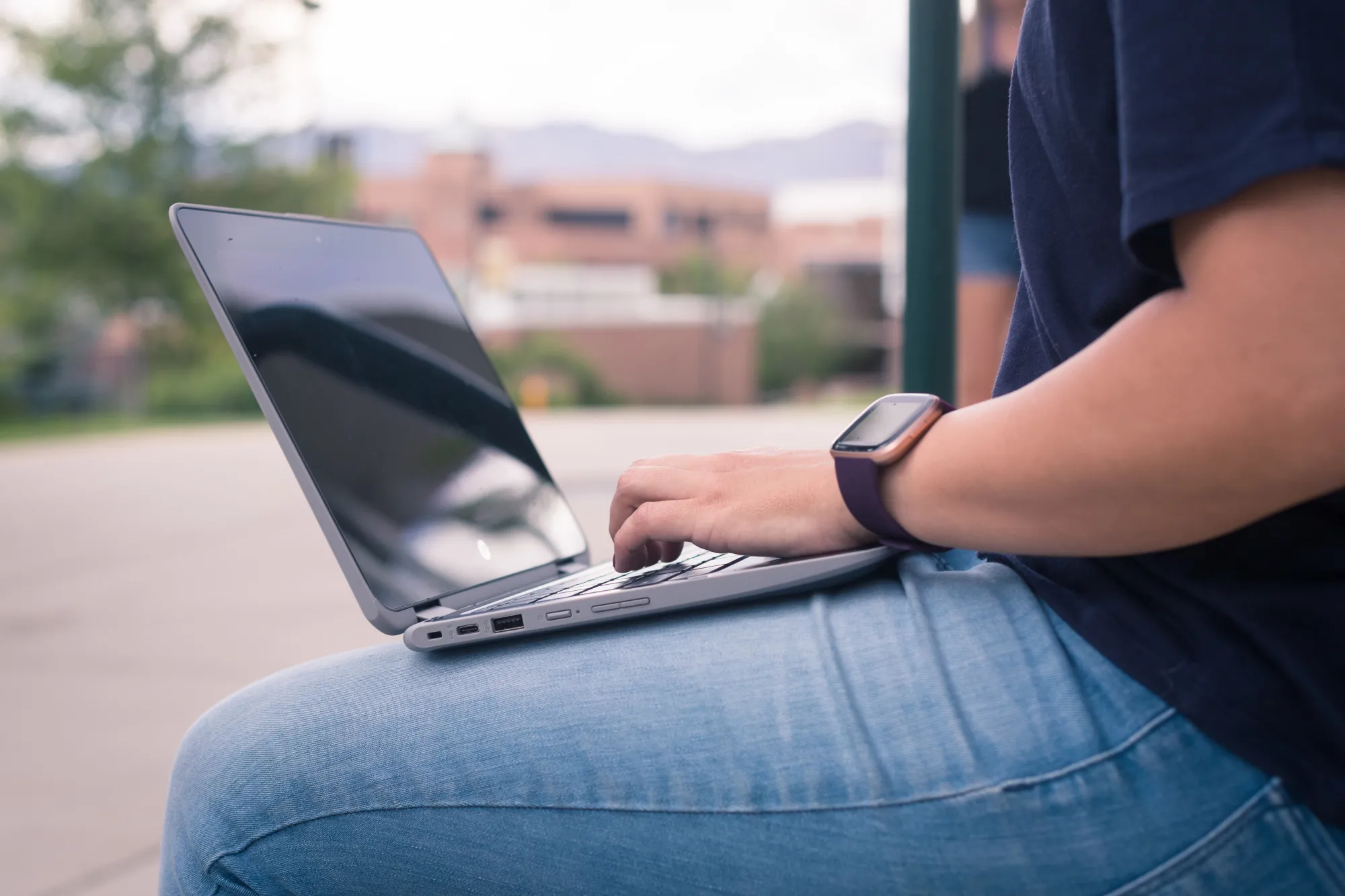 Person on Computer