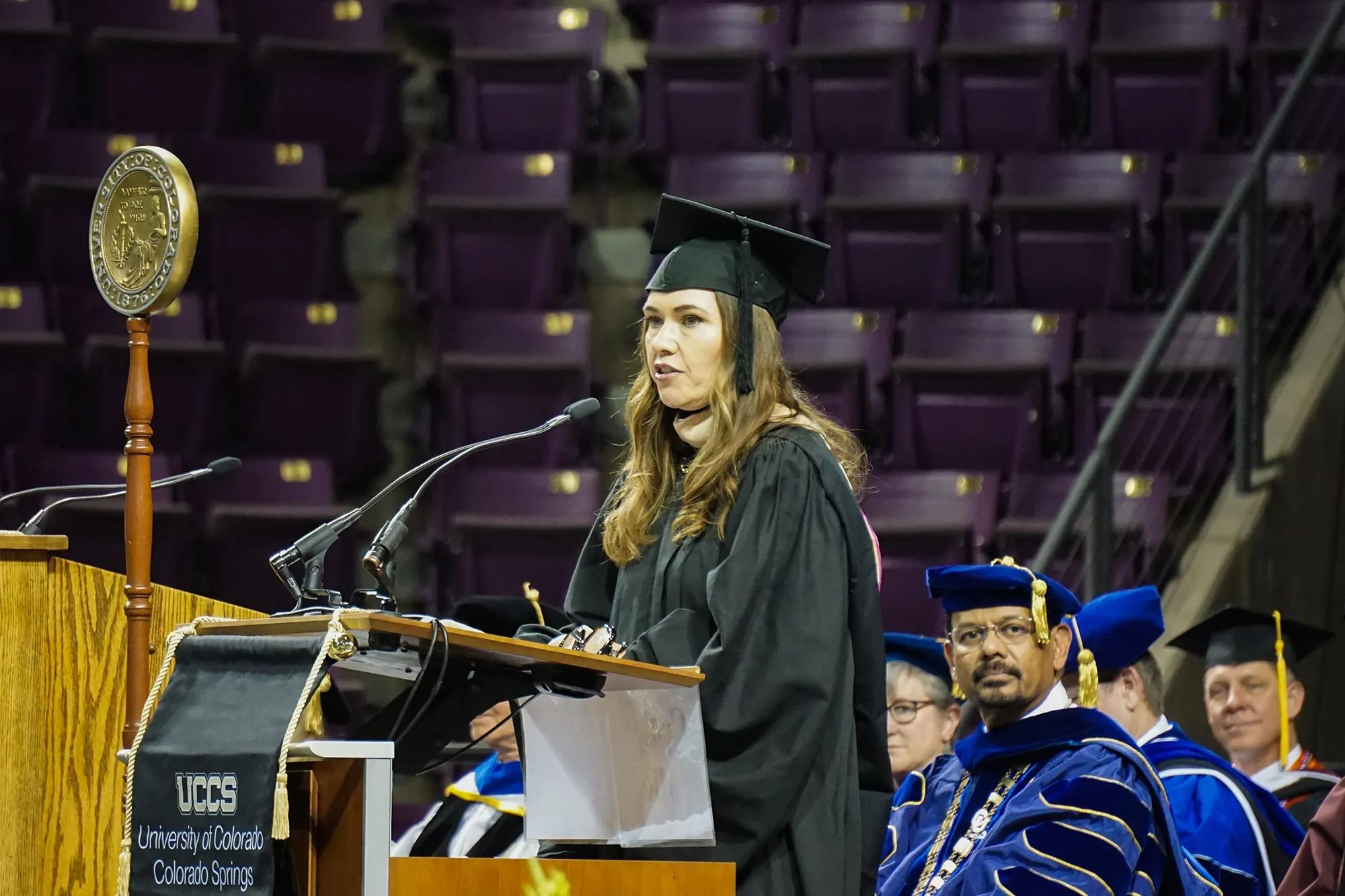 Susan Wheelan gives UCCS Commencement Keynote Speech